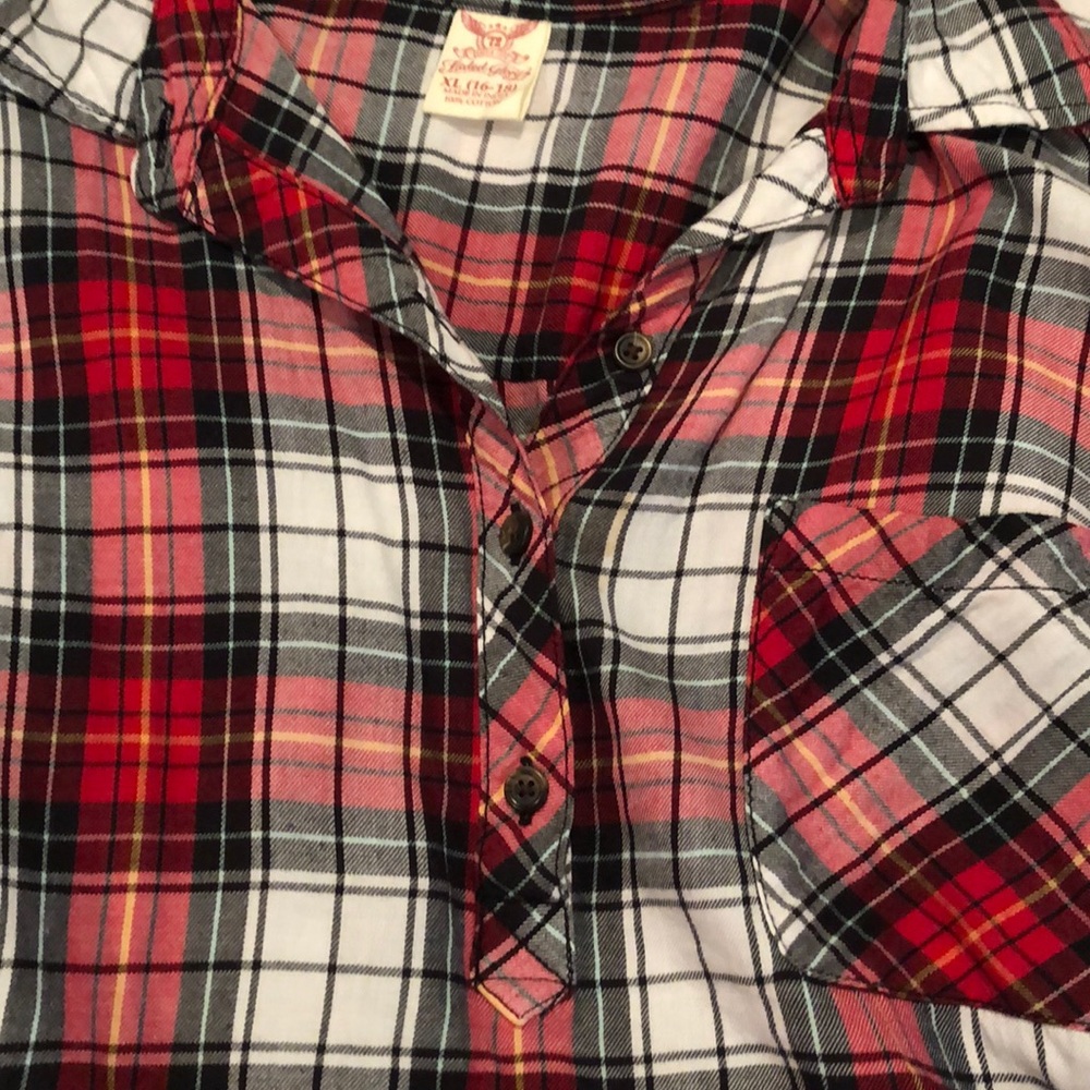 Flannel half button - Picture 3 of 4